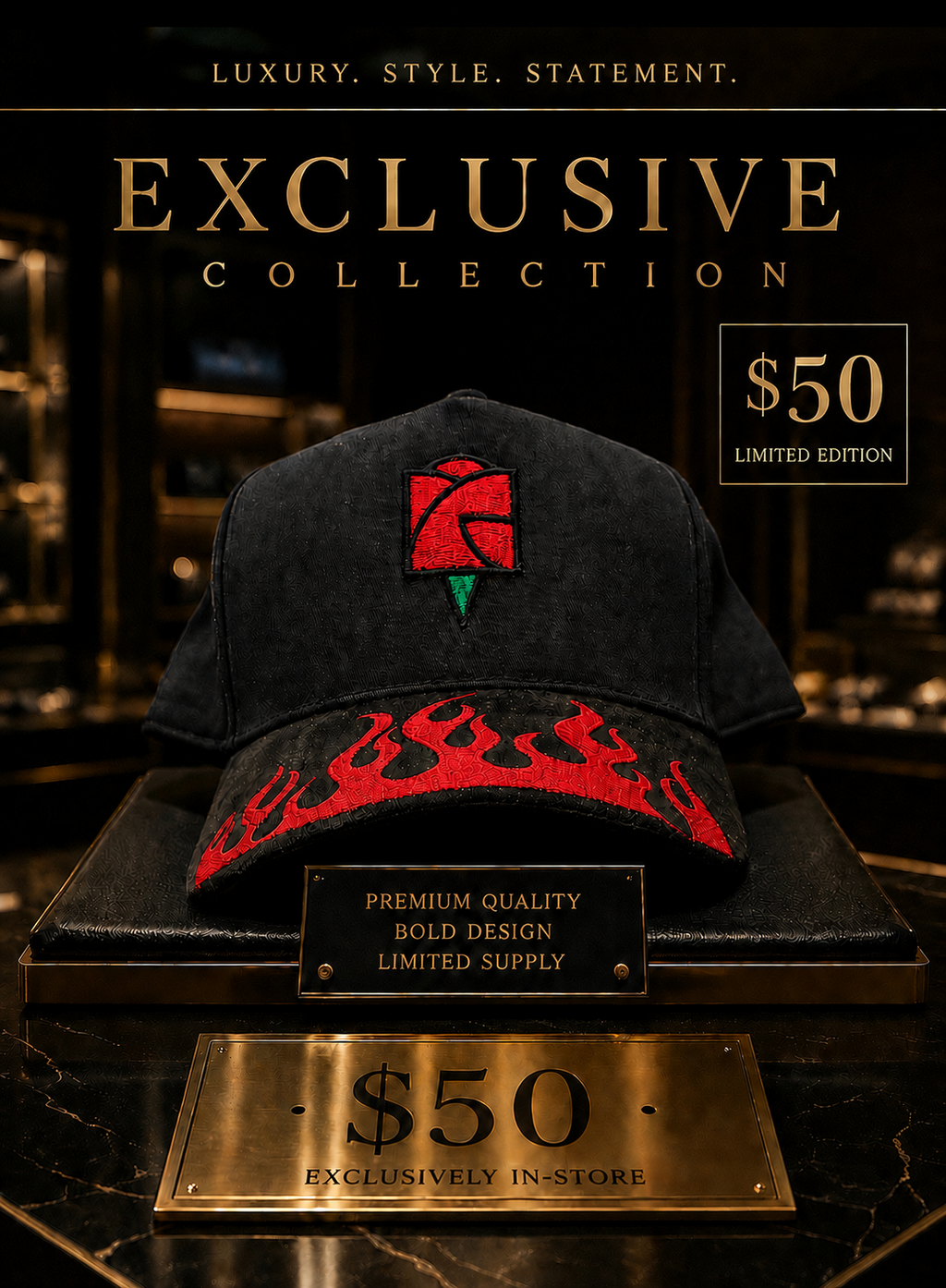 RG Flames Snapback